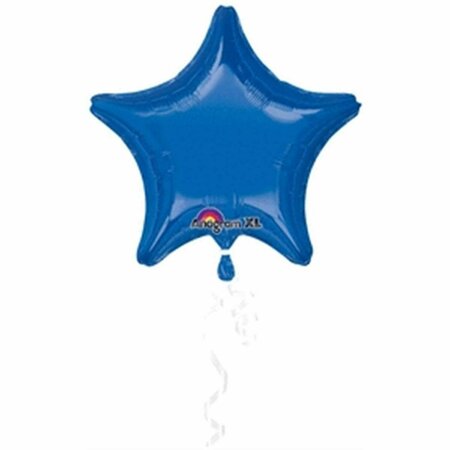 TISTHESEASON 19 in. Dark Blue Star Balloon - Dark Blue - 19 in. TI3587149